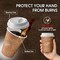 100 Pack -12 oz Disposable Coffee Cups with Lids, Thickened Coffee Paper Cups -To Go Hot Cups for Party, Beverages, Tea, Hot Chocolate,Water, Juice
